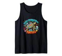 Easily Distracted by Turtles Cute Funny Sea Turtle Lover Camiseta sin Mangas