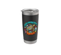 Easily Distracted By Turtles Cute Funny Sea Turtle Lover Vaso térmico de acero inoxidable de doble pared