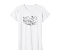 Easily Distracted by Wildlife Funny Nature Lover Camiseta gráfica económica, Mujer, Blanco, S