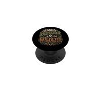 Easily Distracted by Wildlife Nature Lover Hiking Outdoor PopSockets PopGrip Adhesivo