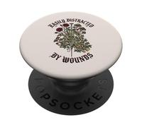 Easily Distracted by Wounds Funny Wound Care Nurse PopSockets PopGrip Adhesivo