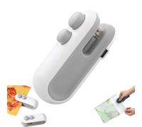 Easilyous Bag Sealer, Easily Ous Mini Sealing Machine, Easily Yous 2-in-1 USB-C Rechargeable Snack Bag Sealer, Mini Sealers Small Household Hand Pressure Sealers (White)