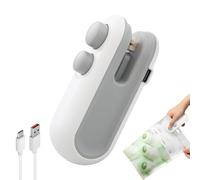 Easilyous Vacuum Sealer. Ampltulastd Bag Sealer, 2-in-1 USB-C Rechargeable Snack Bag Sealer - for Lasting Freshness, Portable Mini Snacks Bag Sealer (White 1 PCS)