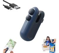 Easilyous Vacuum Sealer, Ampltulastd Bag Sealer, Mini Sealer Household Hand Pressure Sealer, Portable Snack Plastic Bag Heat Sealing Machine, Small Household Hand Pressure Bag Cutter (Blue)
