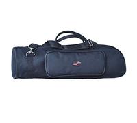 Easnea Bolsa de transporte profesional para trompeta 600D, resistente al agua, tela Oxford, suave, acolchada, con correa ajustable para el hombro, 4 colores, negro