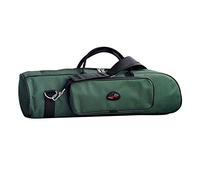 Easnea Bolsa de transporte profesional para trompeta 600D, resistente al agua, tela Oxford, suave, acolchada, con correa ajustable para el hombro, 4 colores, verde