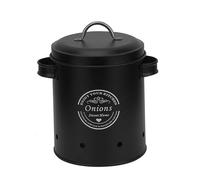 Easnea Botes de almacenamiento de cocina para papas, cebollas y ajos, latas de almacenamiento de verduras de cocina, contenedores rústicos de granja, organizador de despensa de cocina para mostrador