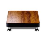 Easnuroz Estantería HiFi De 1 Nivel para AV Bandeja De Audio De Suelo para TV Estantes Multifuncionales De MDF para Amplificador AV Mueble para Amplificador HiFi Soporte para TV(Wood Color,39 * 44cm)