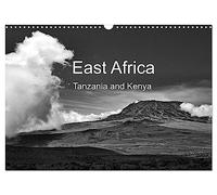 East Africa - Tanzania and Kenya / UK-Version (Wall Calendar 2026 DIN A3 landscape), CALVENDO 12 Month Wall Calendar: Black and white photography: Wildlife, landscape, people in Tanzania und Kenya