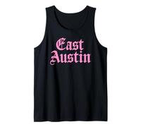 East Austin Texas 512 737 Activismo artístico Mexicano Americano Rosa Camiseta sin Mangas