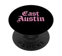 East Austin Texas 512 737 Activismo artístico Mexicano Americano Rosa PopSockets PopGrip Adhesivo