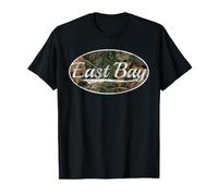 East Bay Vintage Camouflage Throwback Classic Style Camiseta