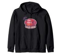 East Beach Santa Bárbara California Surf Vintage Surf Sudadera con Capucha
