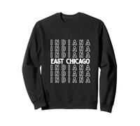 East Chicago Indiana Stacked IN para Hombres y Mujeres Sudadera