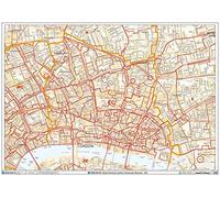 East City Londres - EC - Mapa de pared de código postal - Recubierto de