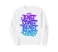 East Coast Beast Coast - Graffiti Street Tipografía Sudadera