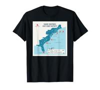 East Coast Shark Sightings Map Camiseta