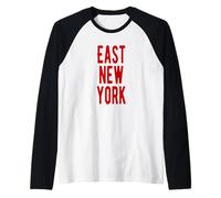 East New York Brooklyn NYC Camiseta Manga Raglan