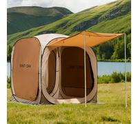 East Oak Tienda de campaña desplegable de 6 x 6 pies | Casa de Pantalla para Exteriores con 4 parasoles | Toldo instantáneo de Gran tamaño con Bolsa de Transporte portátil | Gazebo desplegable para