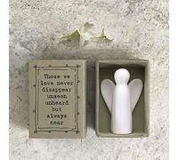 East of India Caja de cerillas de porcelana, texto en inglés "Those We Love Don't Disappear", regalo de recuerdo familiar, recuerdo de porcelana, regalo de pensamiento en ti