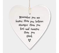 East of India Heart - Remember you are braver than you believe stronger than you feel and smarter than you think by Little Something Gifts