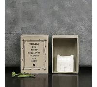 East of India Mini Matchbox Wishing You Every Happiness in Your New Home | New Home Gift | Keepsake House Move Gift | Buzón de Regalo