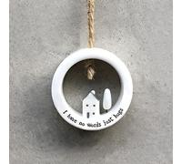 East of India Percha de porcelana, sin palabras, solo abrazos, regalo de porcelana, decoración del hogar, regalo de amistad, recuerdo de amor, regalo para pensar en ti