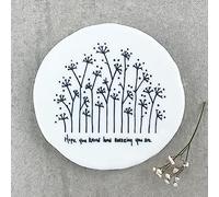 East of India Posavasos de porcelana con texto en inglés "Hope you know how amazing you are", regalo de recuerdo de amistad, regalo para amigos y familiares, posavasos redondo de cocina