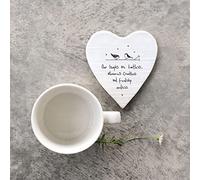 East of India Posavasos de porcelana, Laughs are ilimitless Coaster, regalo de porcelana, recuerdo de cumpleaos, recuerdo de la amistad