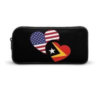 East Timor - Estuche divertido con la bandera de Estados Unidos para lápices de alta capacidad, bolsa de papelería, organizador de cosméticos para hombres y mujeres, Estilo:, 22*12*5cm, MHXYZHW
