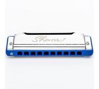 EAST TOP Armónica Blues mejorada clave de C, órgano de boca profesional, 10 agujeros, 20 tonos, T009 2.0, armónica diatónica Shonrry para todos los niveles, azul
