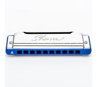 EAST TOP Armónica Blues mejorada clave de C, órgano de boca profesional, 10 agujeros, 20 tonos, T009 2.0, armónica diatónica Shonrry para todos los niveles, azul