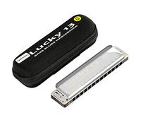 East top Lucky 13 Bass Plus Blues Harmonica 13 agujeros diatónica arpa boca órgano instrumentos musicales profesionales PaddyRichter G Key armónica para adultos