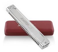 East Top Tremolo armnica Clave de bajo D 24 hoyos Professional Tremolo Mouth Organ T2406S armnica para adultos profesionales y estudiantes
