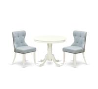 East West Furniture ANSI3-LWH-15, Madera, Small