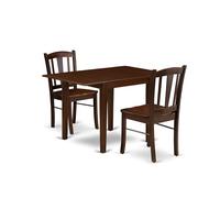 East West Furniture NDDL3-MAH-W, Madera