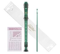 Eastar ERS-1GG GPPS 3 Piece C German style Soprano Recorder,Dark green