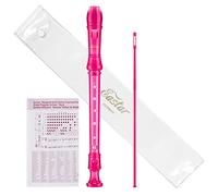Eastar ERS-1GP GPPS 3 Piece C German style Soprano Recorder，Pink