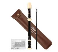 Eastar ERS-21BB ABS Soprano C Recorder, Baroque style fingering,Black
