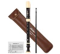 Eastar - Flauta soprano para niños principiantes, estilo barroco, en clave de Do, ABS, clásico, 3 piezas con kit de limpieza, reposapulgar EB0036