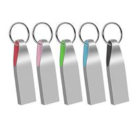 EASTBULL - Lote de 5 Unidades de Memoria USB 2.0 de 32 GB, USB 2.0, Memoria Flash de Almacenamiento de Memoria USB en U (Color Mixto: Negro, Azul, Rosa, Rojo y Verde)