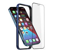 Eastcoo Bumper Hülle Kompatibel mit iPhone 12/12 Pro 6.1 inch, Dünne Schutzhülle Metall Bumper Case mit Weichem TPU [keine Signalstörung] [Unterstützung wirless Charging] mit iPhone 12/12 Pro, Blau