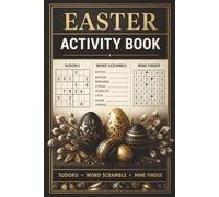 Easter Activity Book Easy-to-Read for Adults and Seniors: 90 Fun Easter Puzzles Book Including Sudoku, Word Scramble and Mine Finder | Relaxation and Memory Training