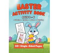 Easter Activity Book for Kids Ages 3-6: Coloring, Tracing, Mazes and Matching, 40+ Activities, Single-Sided Pages: Fun Spring Workbook with Easy ... Preschoolers (Holiday Activity Adventures)