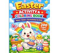 Easter Activity & Coloring Book for Kids: Mazes, Games, Puzzles, Coloring Pages & Fun Activities for Boys and Girls Ages 4-10| Spring Holiday Workbook