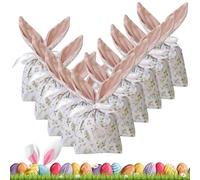 Easter Bag - Plush Fabric, 9.06x5.91in Party Bag Bunny Ear Design | Drawstring Favor Pouch Cute & Festive, Rabbit Bags For Easter Celebrations, Birthday Parties, Family Gatherings, Holiday Events