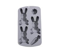 Easter Baking Molds - Easy Release Casting Tool, Bunny Shape Dessert Maker, Multi Purpose Accessory, Creative Decorating Tool | Easter Baking Molds for Gummies Ice Jelly Pastry Cake Soap