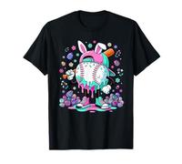 Easter Baseball Drip Bunny Sporty Easter Bunny Baseball Camiseta