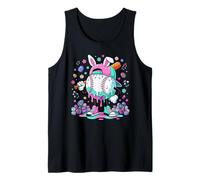 Easter Baseball Drip Bunny Sporty Easter Bunny Baseball Camiseta sin Mangas