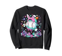 Easter Baseball Drip Bunny Sporty Easter Bunny Baseball Sudadera